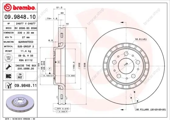BREMBO 09984811