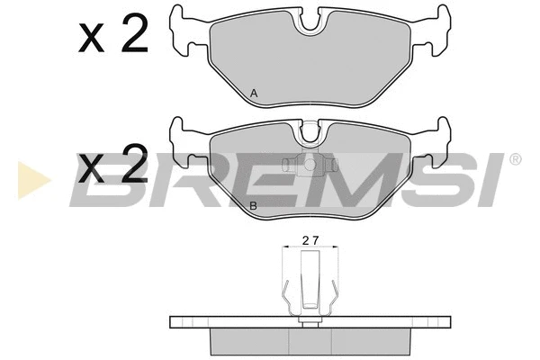 BREMSI BP2710