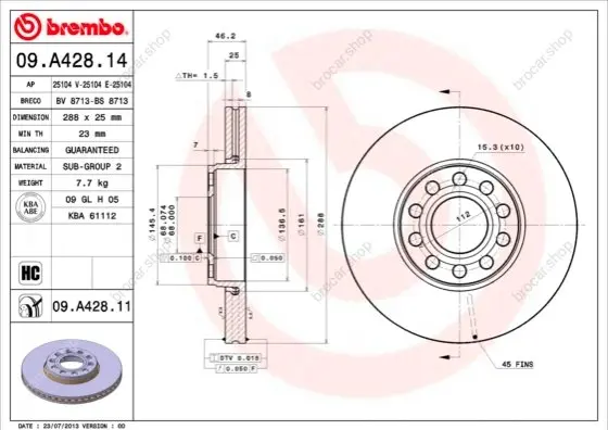BREMBO 09A42811