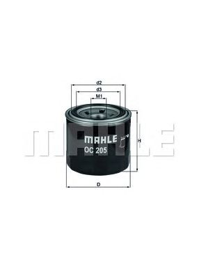 MAHLE ORIGINAL OC205
