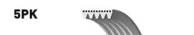 GATES 5PK1510