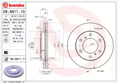 BREMBO 09A91110